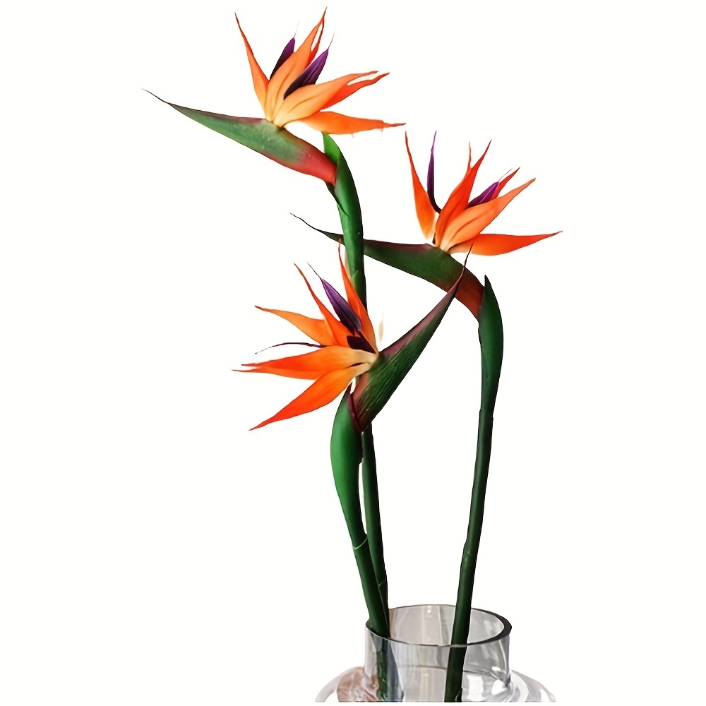 Bird Paradise Strelitzia - 3 ชิ้นประดิษฐ์สวรรค์นกดอกไม้ปลอม Bird of Paradise Strelitzia,