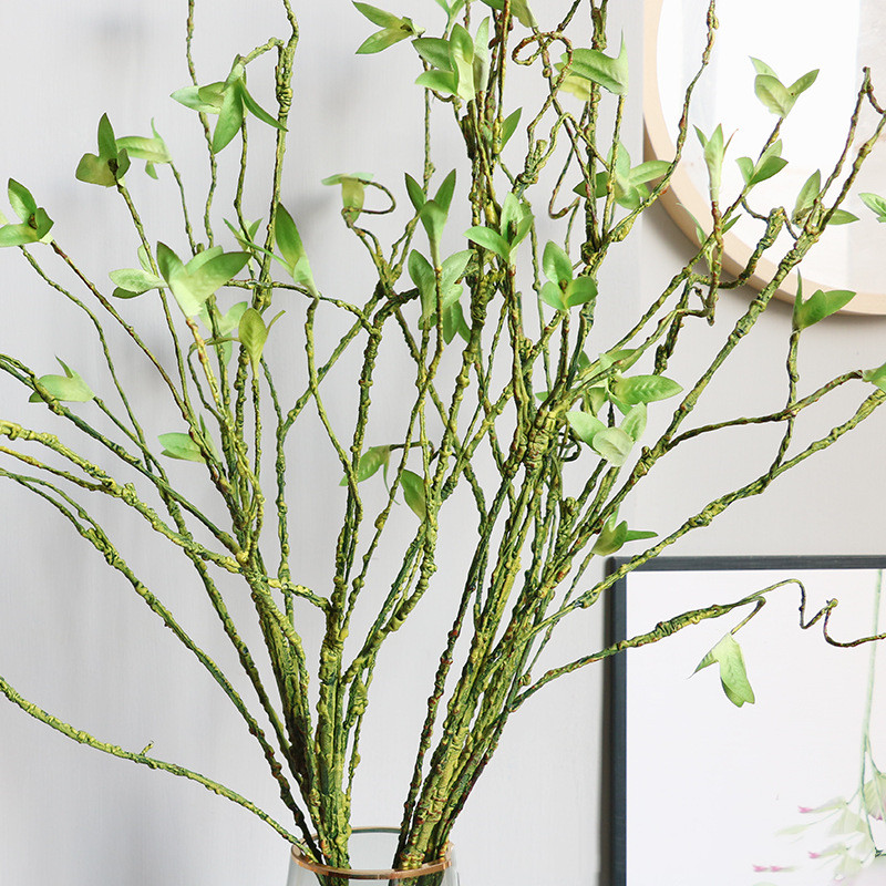 Dracaena Marginata - หวายเทียมแบบใหม่เถาวัลย์พืชสีเขียวจำลองกิ่งไม้ยาวสำหรับตกแต่งบ้านตกแต่งห้องนั่งเล่นงานปาร์ตี้คริสต์มาส
