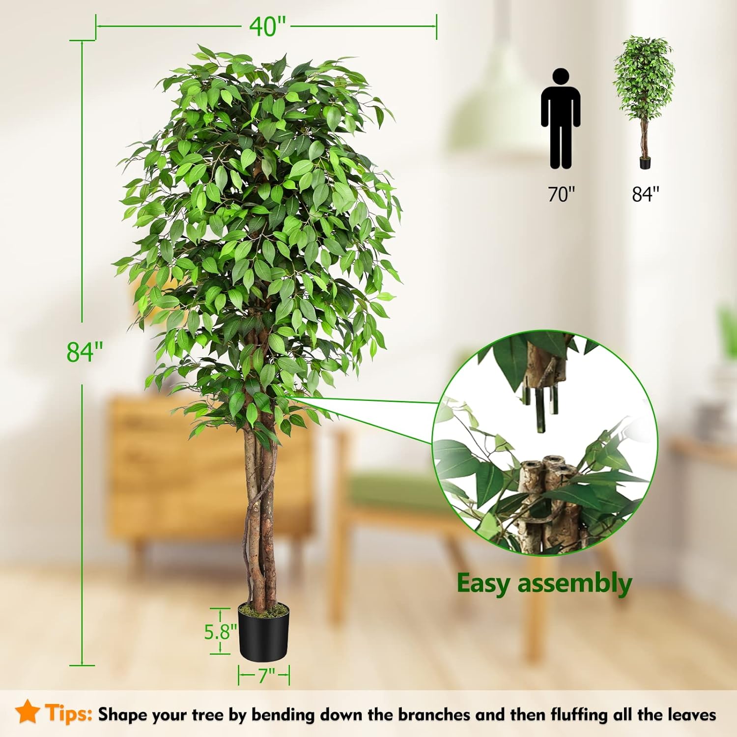 ต้นไทรประดิษฐ์เสมือนจริงพร้อมล - Monstera Adansonii บทวิจารณ์และราคา