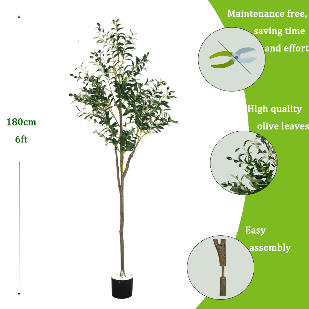 5/6ft ขนาดใหญ่ประดิษฐ์พืชมะกอก - Dracaena Marginata บทวิจารณ์และราคา