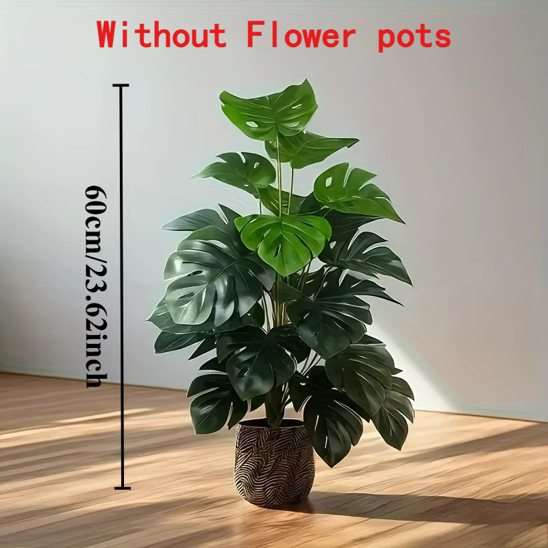 ต้นปาล์มมอนสเตอร่าประดิษฐ์ ต้น - Monstera Adansonii บทวิจารณ์และราคา