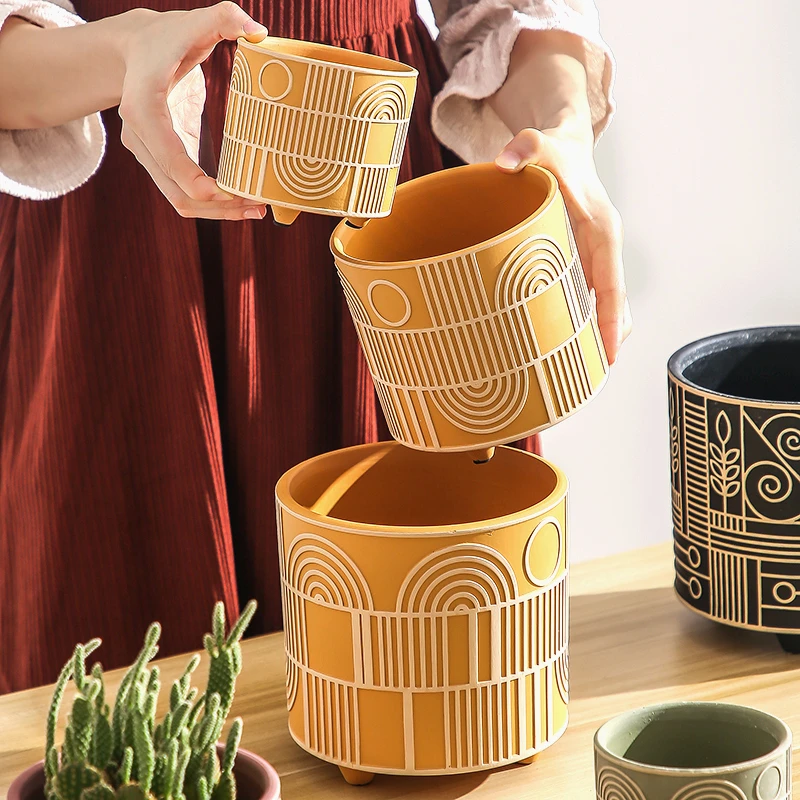 Simple ทรงกระบอกเซรามิคดอกไม้ห - Aloe Vera Pot บทวิจารณ์และราคา
